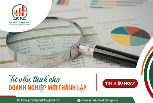 Tư vấn thuế cho doanh nghiệp mới thành lập