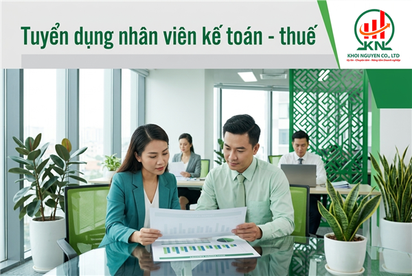 Tuyển dụng nhân viên kế toán - thuế
