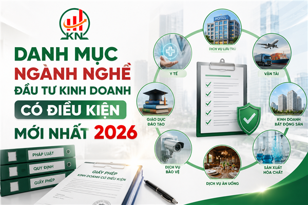 Danh mục ngành nghề đầu tư kinh doanh có điều kiện mới nhất 2026