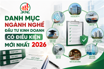 Danh mục ngành nghề đầu tư kinh doanh có điều kiện mới nhất 2026