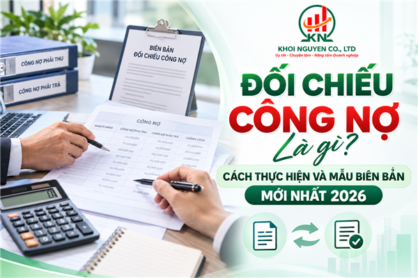 Đối chiếu công nợ là gì? Cách thực hiện và mẫu biên bản mới nhất 2026