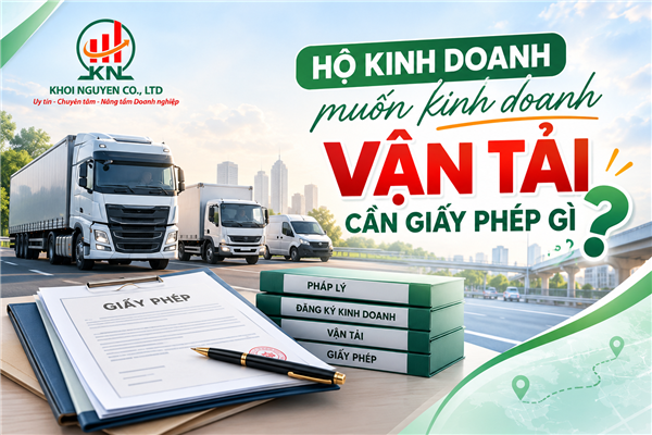 Hộ kinh doanh muốn kinh doanh vận tải cần giấy phép gì?