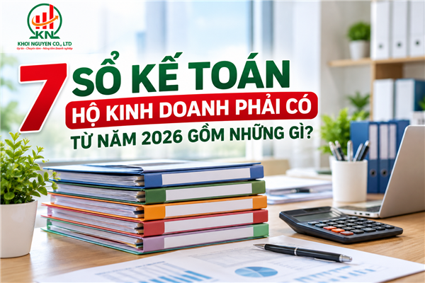 7 sổ kế toán hộ kinh doanh phải có từ năm 2026 gồm những gì?