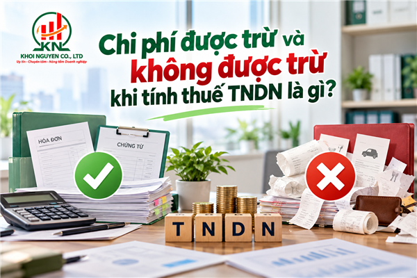 Chi phí được trừ và không được trừ khi tính thuế TNDN là gì?