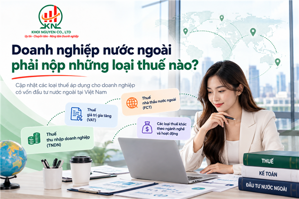 Doanh nghiệp nước ngoài phải nộp những loại thuế nào?