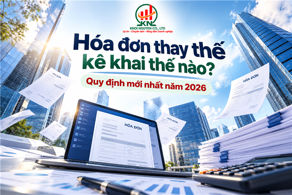 Hóa đơn thay thế kê khai thế nào? Quy định mới nhất năm 2026